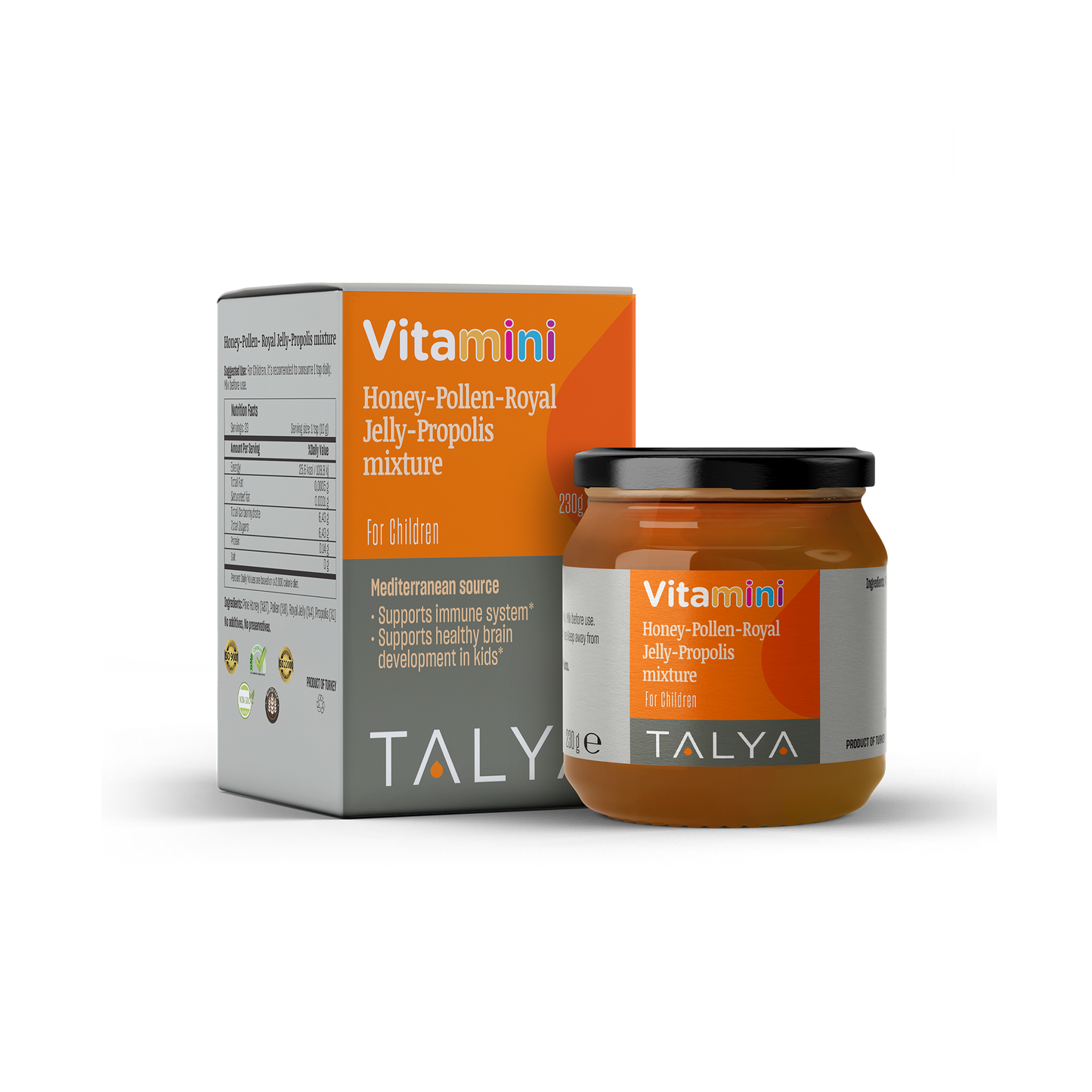 Talya Vitamini Honey Pollen Royal Jelly Propolis Mixture 200 Gr