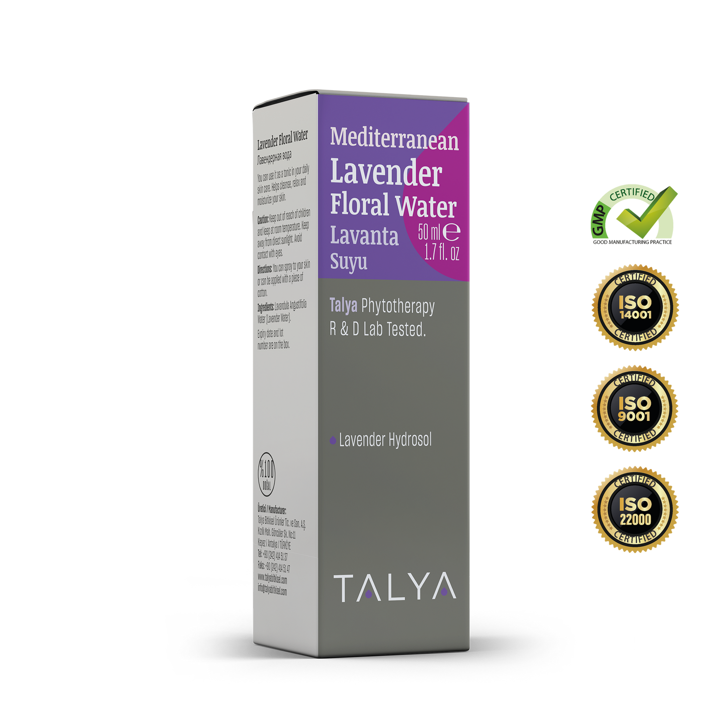 Talya Mediterranean Lavender Water 1.7 Fl Oz