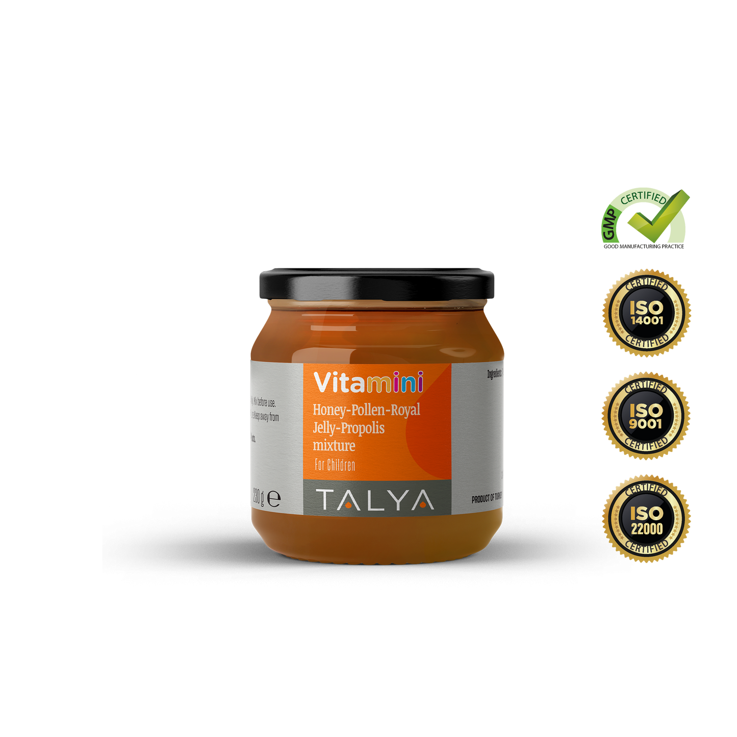 Talya Vitamini Honey Pollen Royal Jelly Propolis Mixture 200 Gr