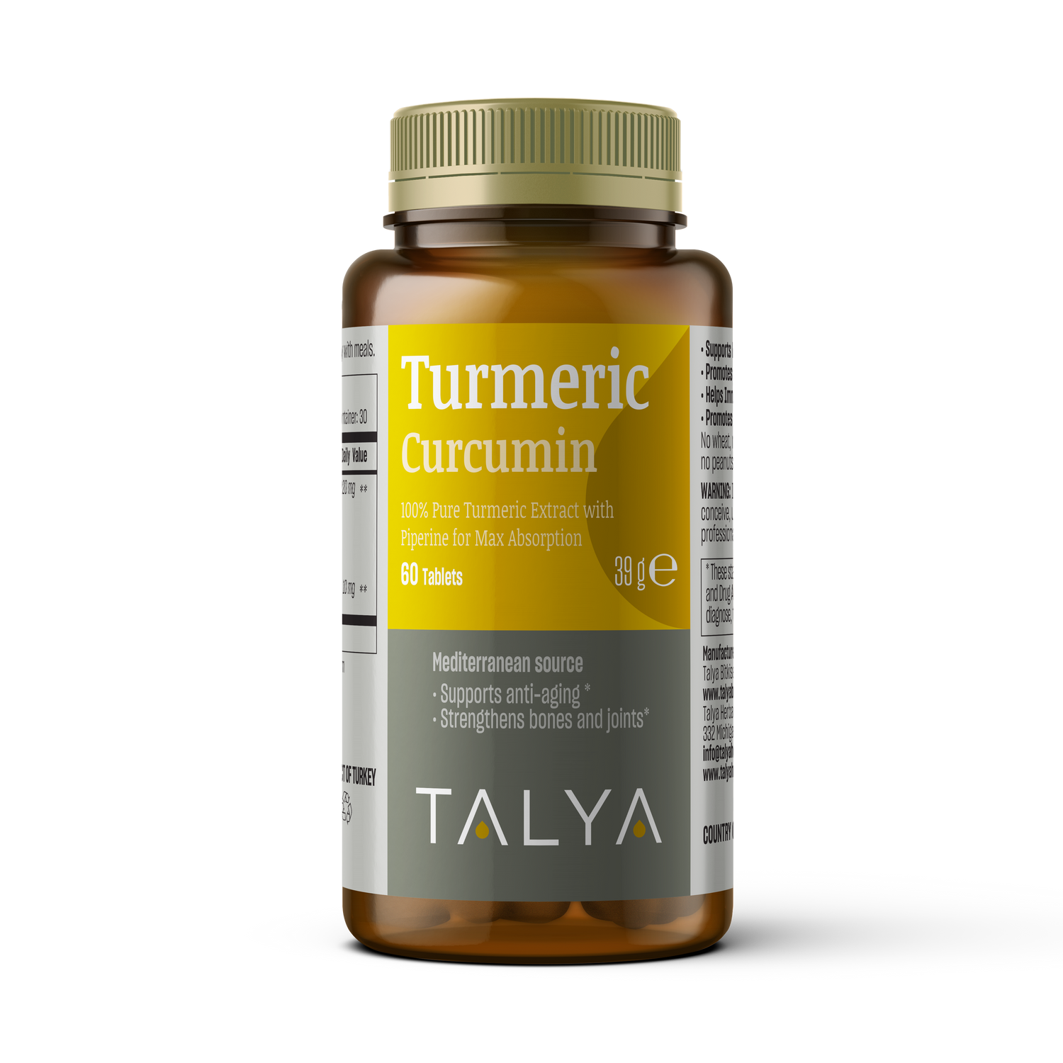 Talya Turmeric Extract Tablets 60 Tablets